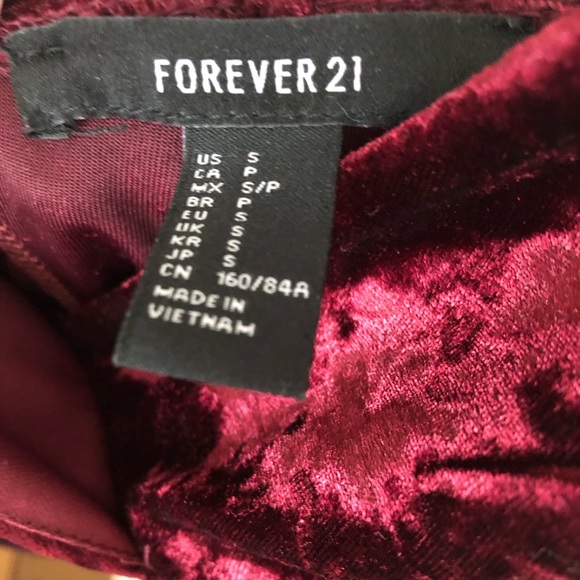 Velvet Maroon Bodysuit - Picture 3 of 3